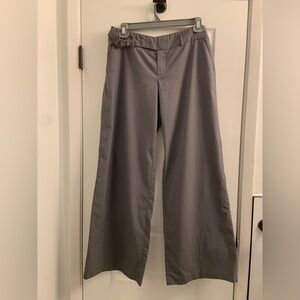 Mexx Gray Wide-Leg Pants with Buckle Detail